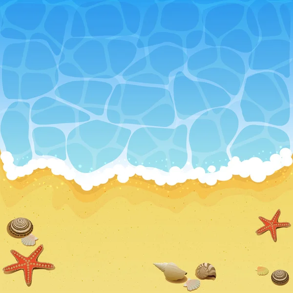 Fond de plage — Image vectorielle