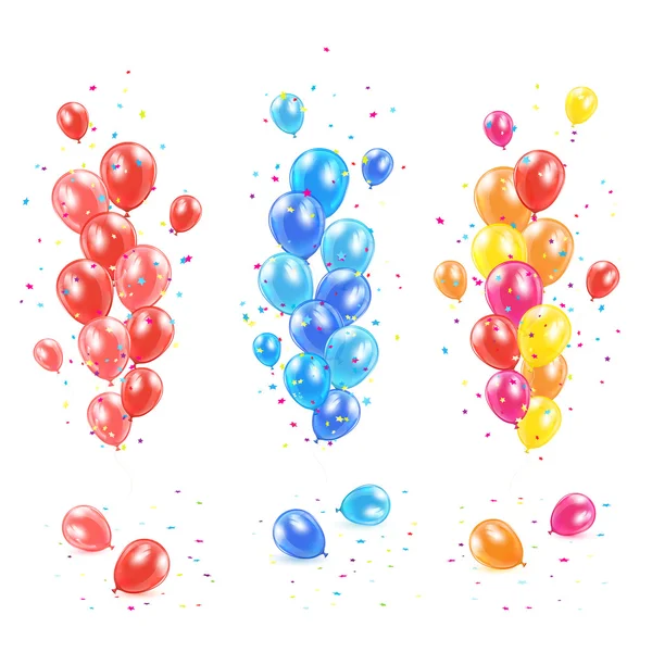 Ballons colorés — Image vectorielle