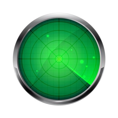 Green radar clipart