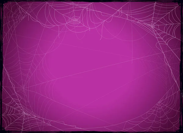 Фиолетовый Фон Хэллоуина Паутиной Праздничная Открытка Хэллоуин Окантовкой Булыжника Можно Векторная Графика