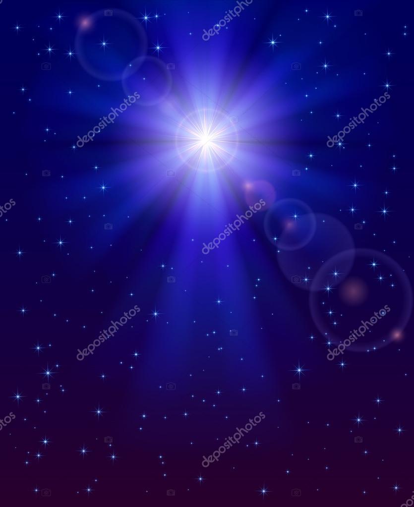 Weihnachtsstern Am Himmel Stockvektor Losw 51736923