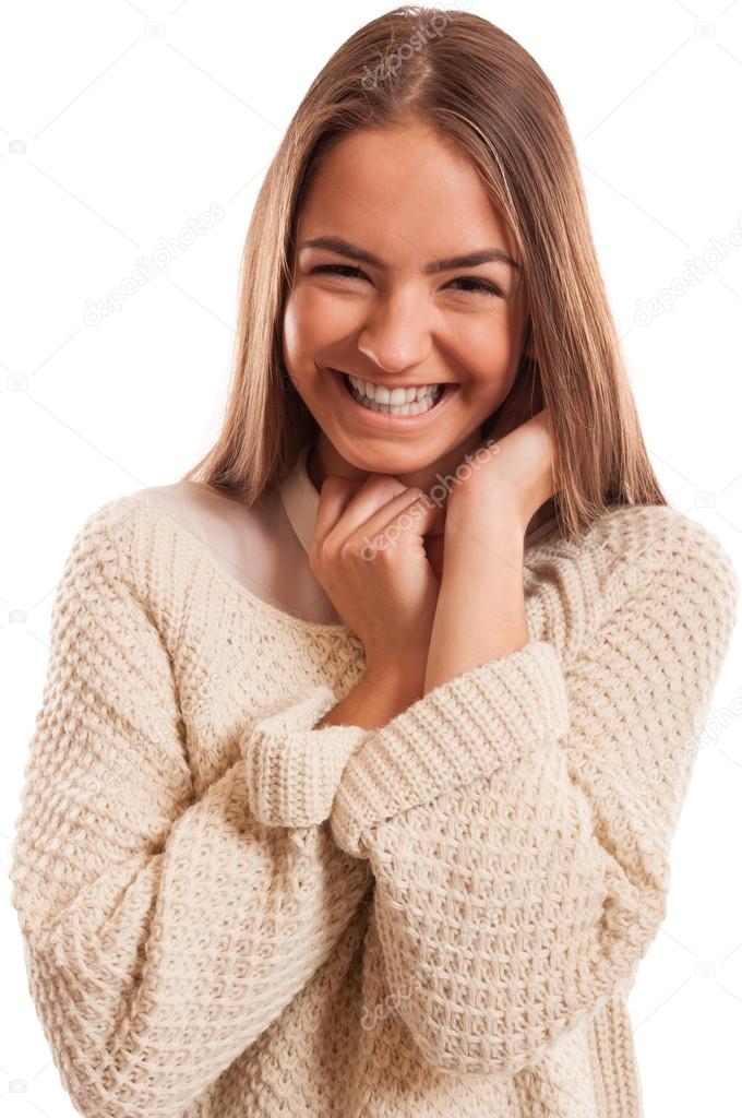 Young woman with a perfect smile