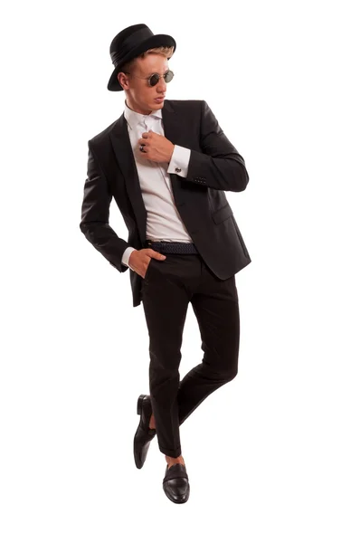 Modello top maschile in posa per una posta — Foto Stock