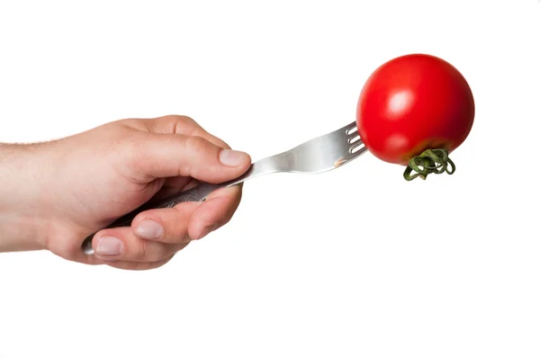 Juicy red tomato, all natura — Stock Photo, Image