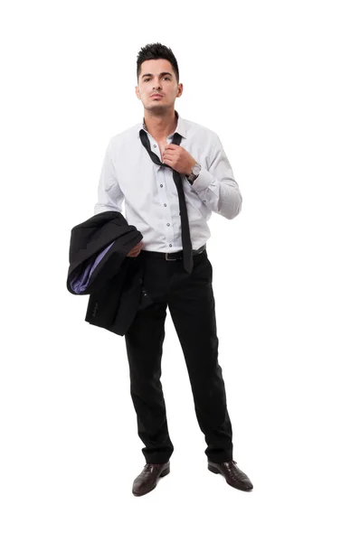 Homem de negócios elegante após a hora de trabalho — Fotografia de Stock