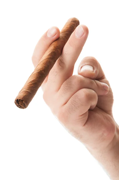 Ręka trzyma papierosa — Zdjęcie stockowe