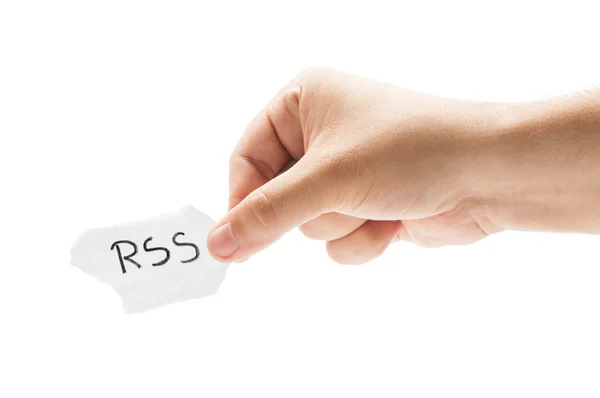 RSS eller verkligen enkelt syndikering — Stockfoto