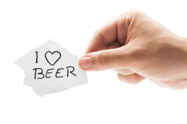 I love Beer — Stock Photo, Image