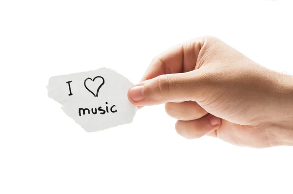 I love music — Stock Photo, Image