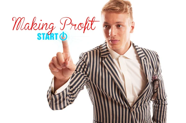 Inizia a realizzare il concetto di profitto — Foto Stock
