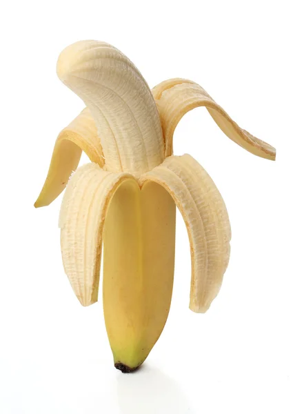 Gesunde Banane isoliert auf weißem Hintergrund — Stockfoto