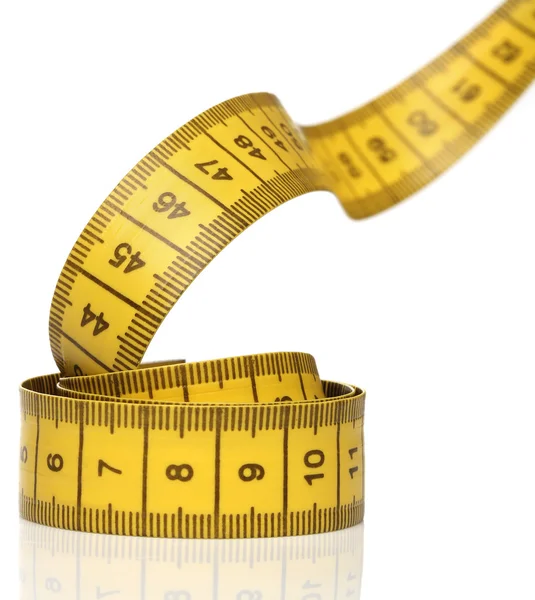 Measuring tape isolated over white background — Stock Photo, Image