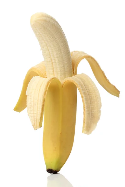 Gesunde Banane isoliert auf weißem Hintergrund — Stockfoto