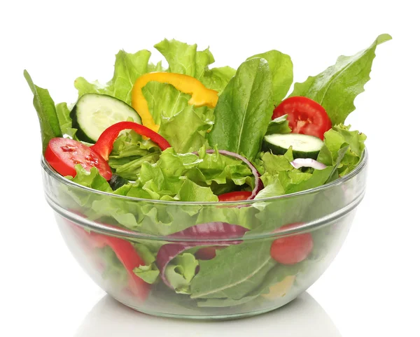 Delicious salad on a bowl isolated over white Stock Picture