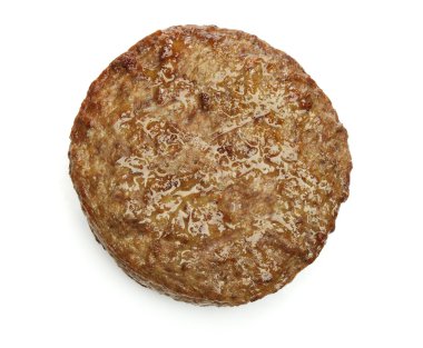 Gegrilde hamburger geïsoleerd op wit