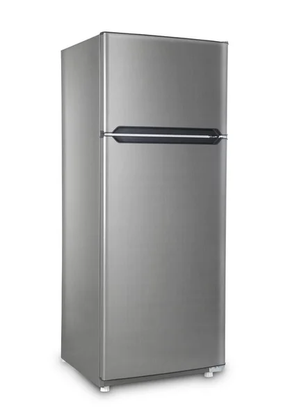 Kühlschrank Isoliert Auf Weißem Hintergrund lizenzfreie Stockbilder