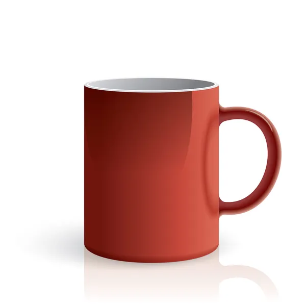 Tasse rouge — Image vectorielle