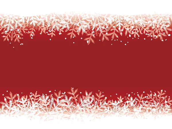 Red winter background — Stock Vector