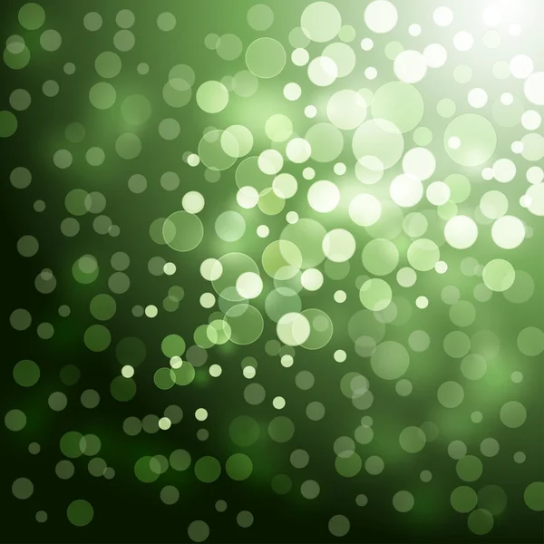 Lumières sur fond vert — Image vectorielle