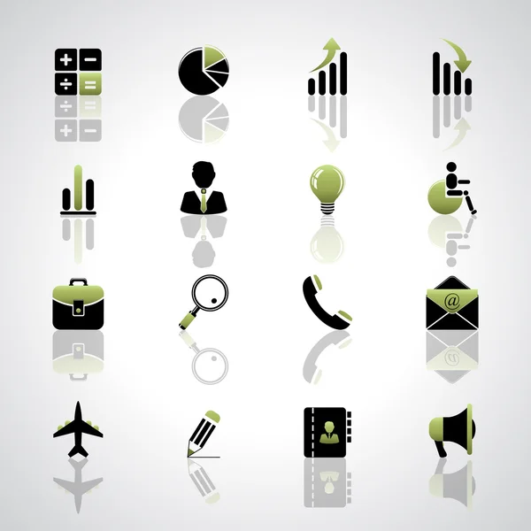 Finance and business icons set — Stock Vector