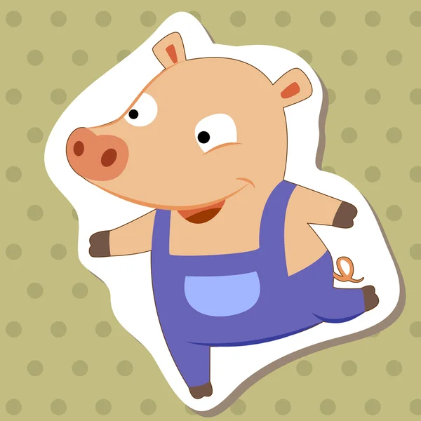 Cute cartoon animal15 — Stockvector