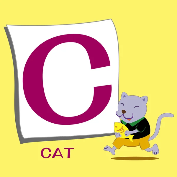 Alphabet animal C — Image vectorielle