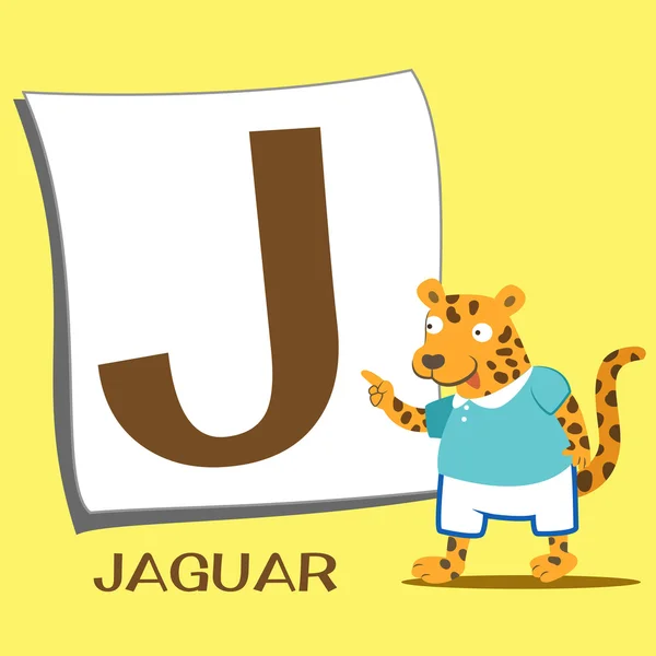 Alphabet animal J — Image vectorielle