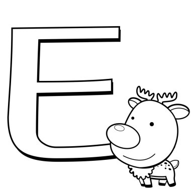 çocuklar için alfabe boyama e