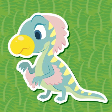 Cute dinosaur sticker42 clipart