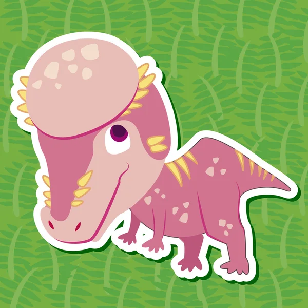 Cute dinosaur sticker20 — Stock Vector