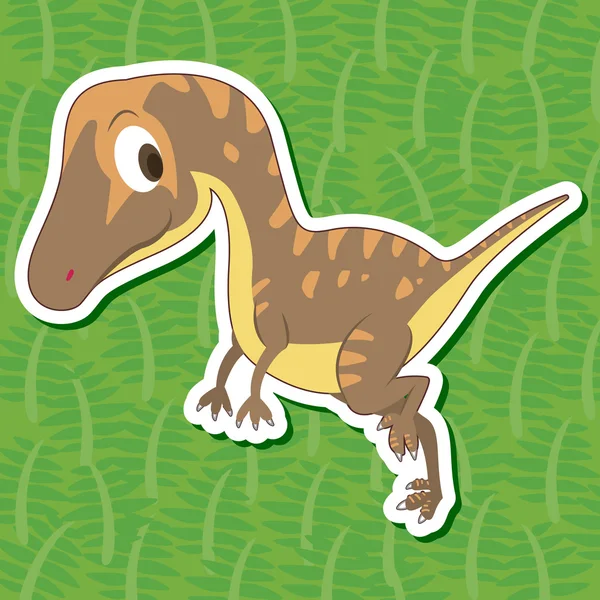 Roztomilý dinosaurus sticker14 — Stockový vektor