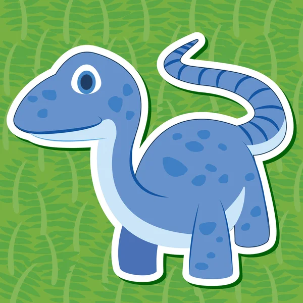 Schattige dinosaurus sticker28 — Stockvector