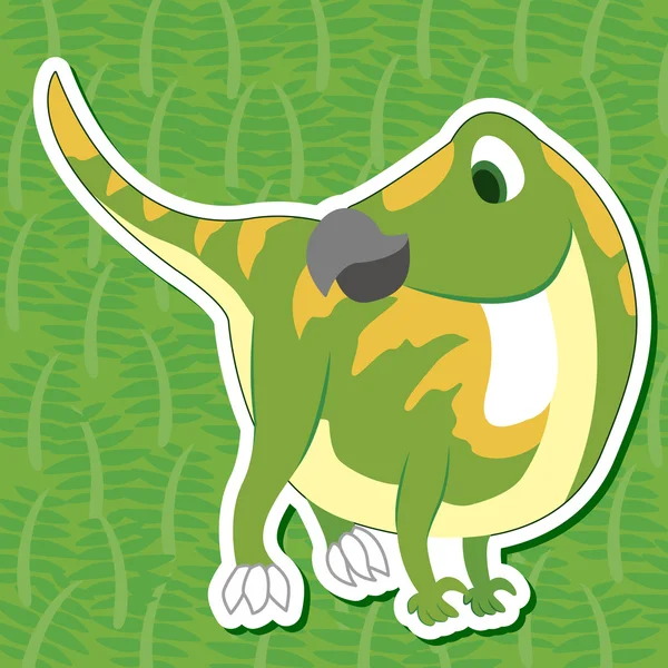 Cute dinosaur sticker34 — Stock vektor