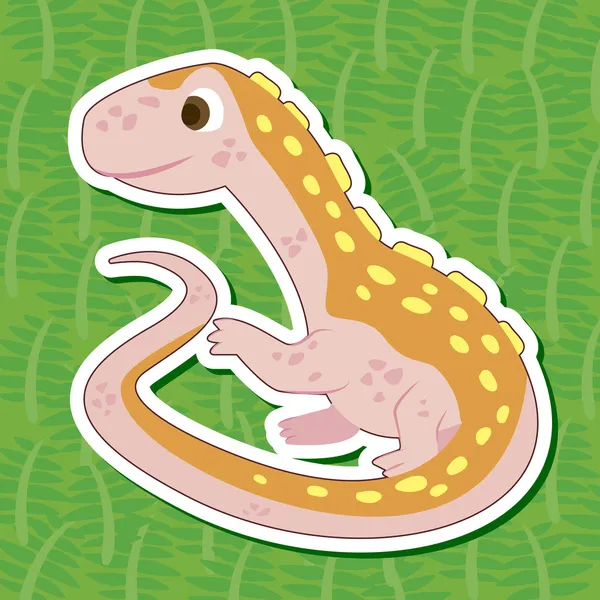 Pegatina de dinosaurio lindo 38 — Vector de stock