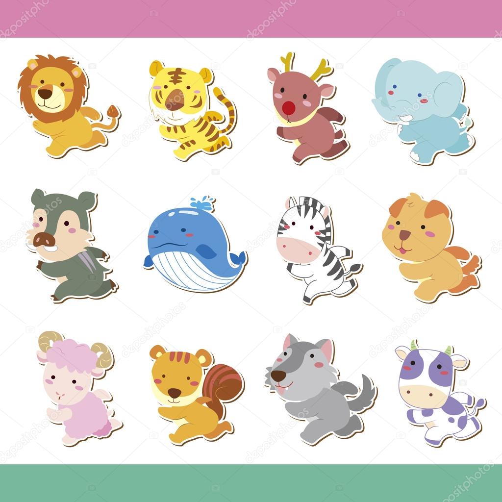 Cute cartoon animal icon set Stock Vector Image by ©kchungtw #17999021 Cute cartoon animal icon set Stock Vector Image by ©kchungtw #17999021
