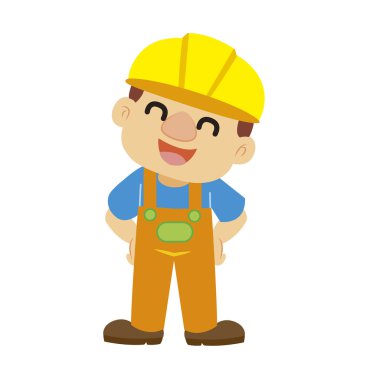 Sarı kask Builder'da vektör çizim