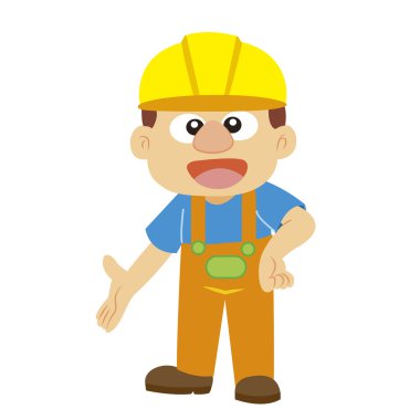 Sarı kask Builder'da vektör çizim