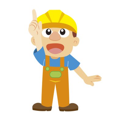 Sarı kask Builder'da vektör çizim