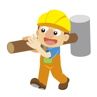 Sarı kask Builder'da vektör çizim
