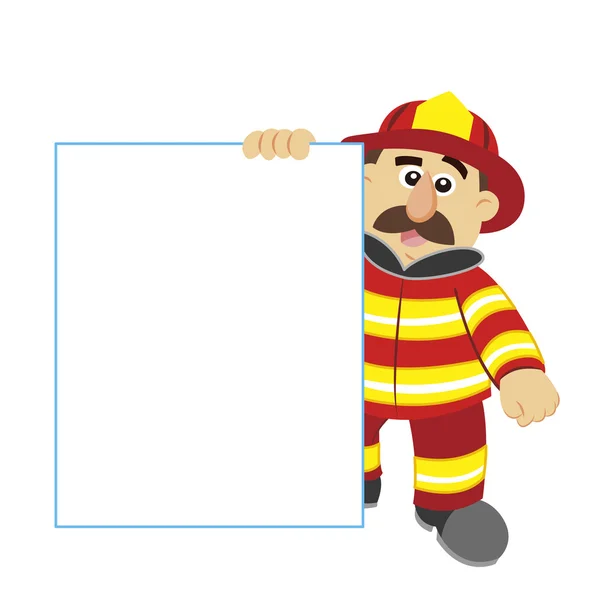 An illustration of cartoon fireman ,vector