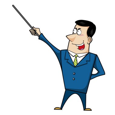 çizgi film iş adamı