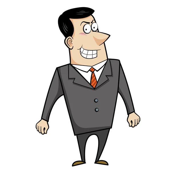 Homem de negócios dos desenhos animados — Vetor de Stock