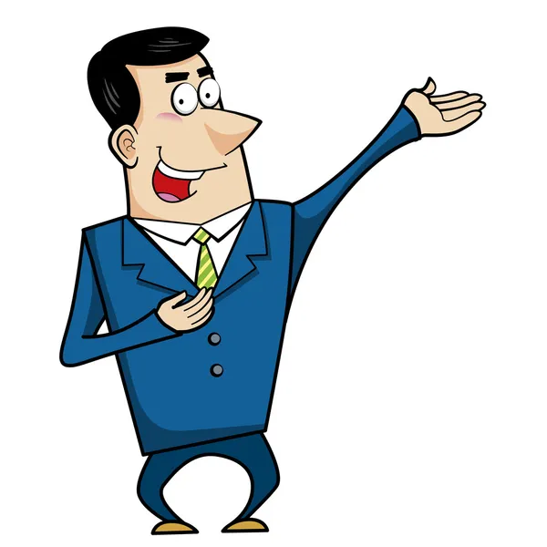 Cartoon business man — Stock Vector