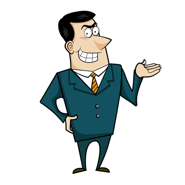 Hombre de negocios de dibujos animados — Archivo Imágenes Vectoriales
