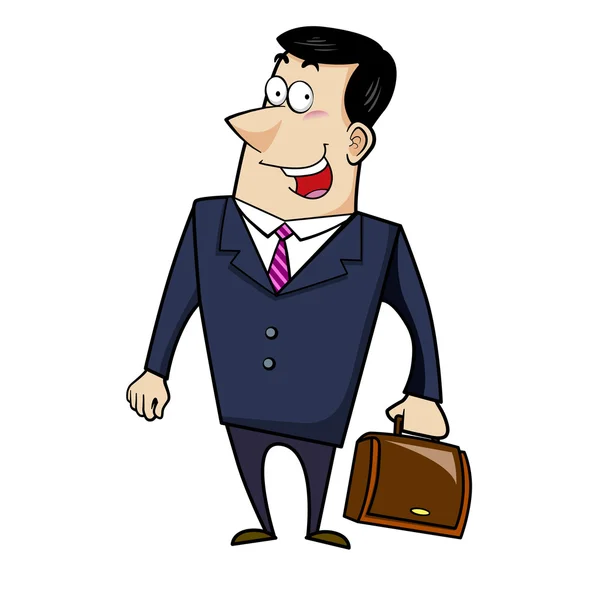 Cartoon business man — Stock Vector