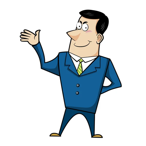 Cartoon business man — Stock Vector