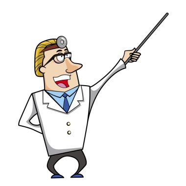 İşaretçi çizgi film doktora