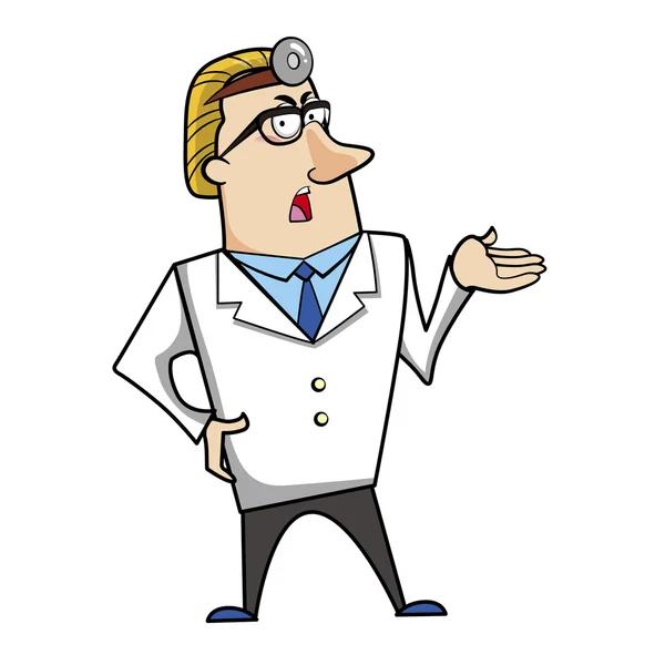 Médico dos desenhos animados — Vetor de Stock