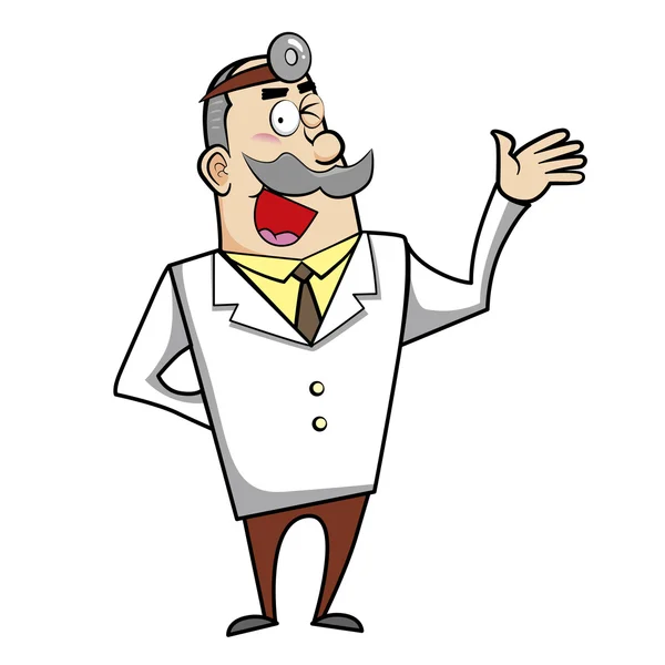 Cartoon Doctor — Stock Vector