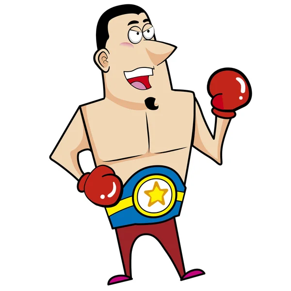 Kreskówka bokser — Wektor stockowy